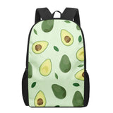 Avocado Print School Bags for Boys Girls Backpacks Kids Book Bag Satchel