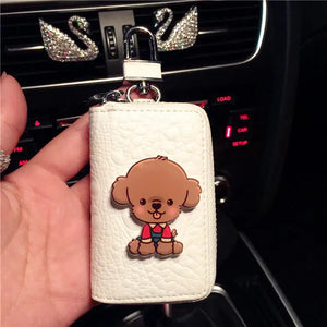 Cartoon Dog Key Bag Ladies GM Key Case Pendant Car Key Chain