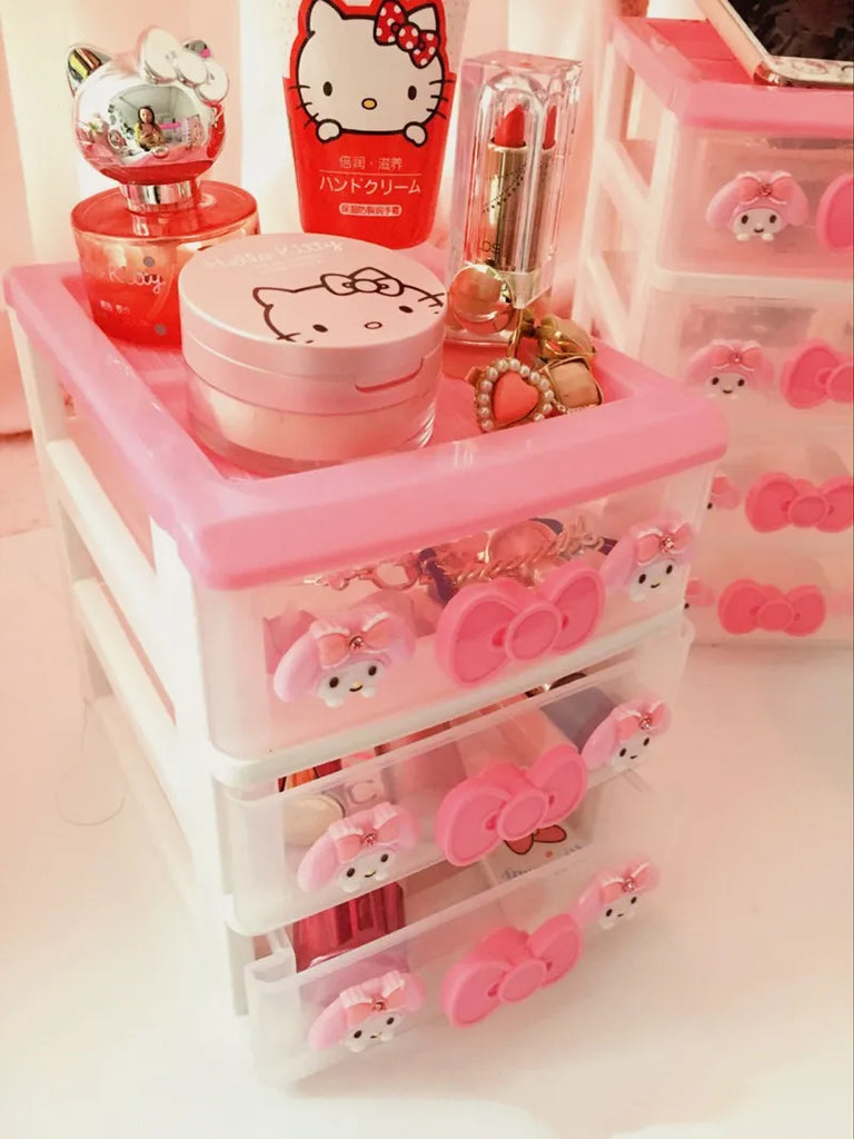 Cartoon Multi-Layer Drawer Box Desktop Storage Jewelry Box