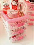 Cartoon Multi-Layer Drawer Box Desktop Storage Jewelry Box