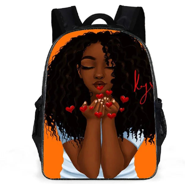Cartoon Pattern School Bag Backpack Large Capacity Girls Backpack