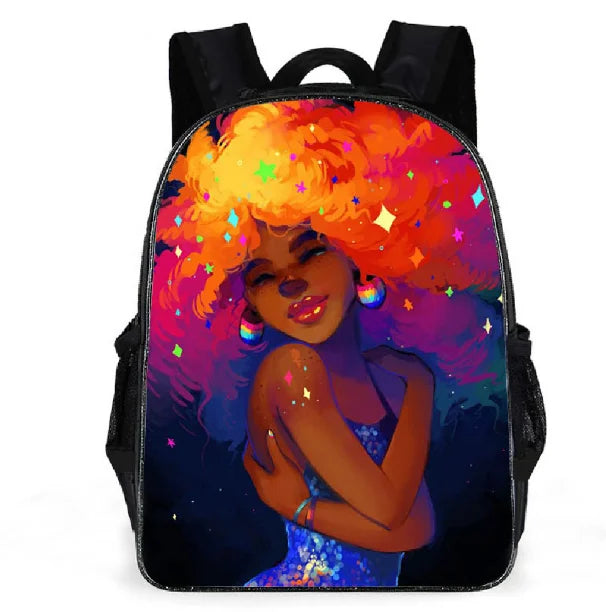 Cartoon Pattern School Bag Backpack Large Capacity Girls Backpack