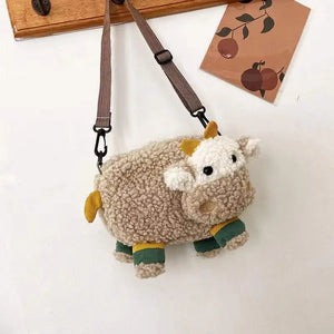 Cartoon Plush Women Bag Crossbody Shoulder Bag Lamb Wool Bags