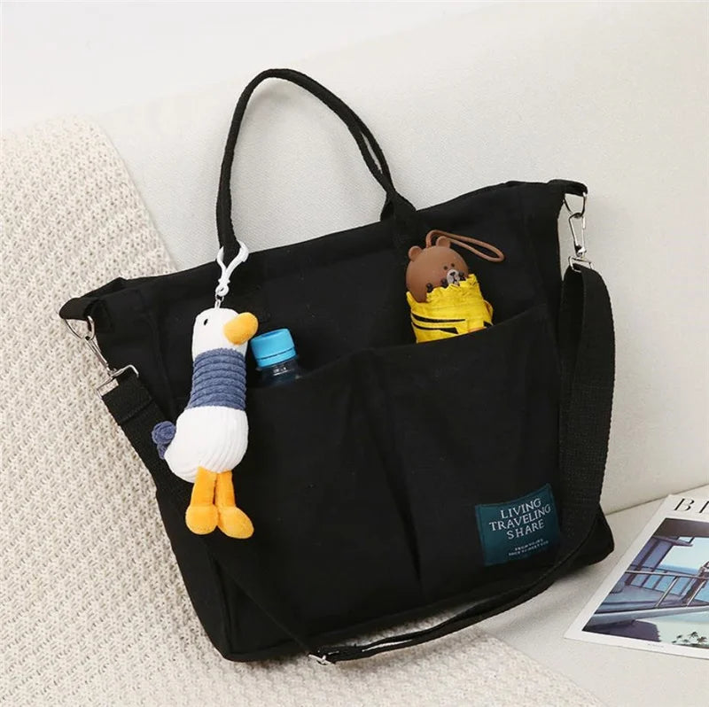 Cartoons Women Handbag Shoulder Bags Large Capacity Canvas