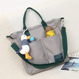 Cartoons Women Handbag Shoulder Bags Large Capacity Canvas