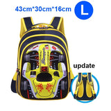 3D Racing Car Kids School Bag Backpack