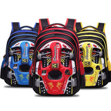 3D Racing Car Kids School Bag Backpack