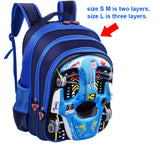 3D Racing Car Kids School Bag Backpack