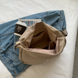 Casual Women Shopper Tote Bag Solid Large Capacity Shoulder Bag Crossbody Bags