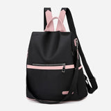 Casual Anti-theft Backpack Women Waterproof Oxford School Bags For Teenage Girls