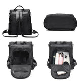 Casual Anti-theft Women's Backpack PU Oxford Shoulder Bags For Teenagers Girl