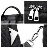 Casual Anti-theft Women's Backpack PU Oxford Shoulder Bags For Teenagers Girl