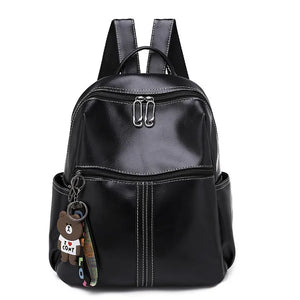 PU Leather Backpack for Girls Small Backpacks Mochila