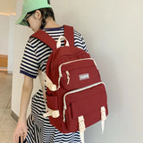 Casual Backpack School Bags For Teenage Girls College Student Women Kids