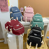 Casual Backpack School Bags For Teenage Girls College Student Women Kids