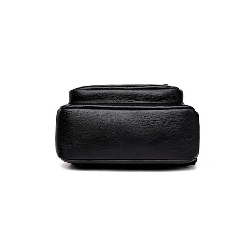 Casual Leather Women's Backpack School Bag for Girls