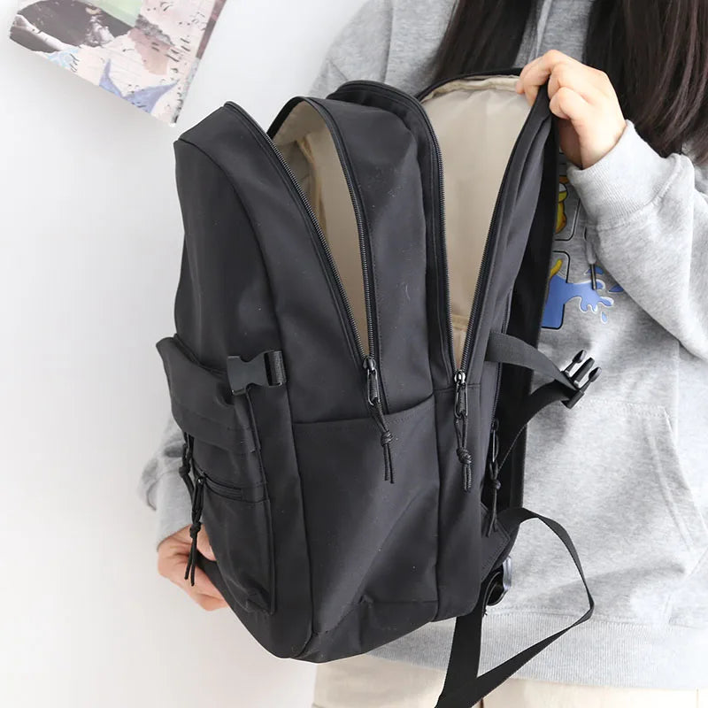 Casual Backpack Women Travel Bag High Capacity Solid Women's Backpack