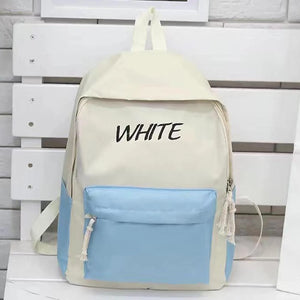 Casual Backpacks Women Patchwork Women Shoulder Bag Nylon Teenage Girl School