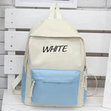 Casual Backpacks Women Patchwork Women Shoulder Bag Nylon Teenage Girl School