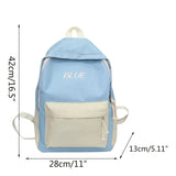 Casual Backpacks Women Patchwork Women Shoulder Bag Nylon Teenage Girl School