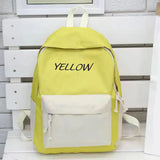 Casual Backpacks Women Patchwork Women Shoulder Bag Nylon Teenage Girl School