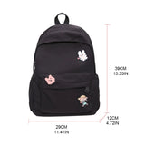 Casual Backpacks Women Solid Shoulder Bag Nylon Teenage Girl School Bags
