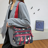 Casual Waterproof Nylon Shoulder Bag for Women