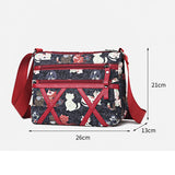 Casual Waterproof Nylon Shoulder Bag for Women
