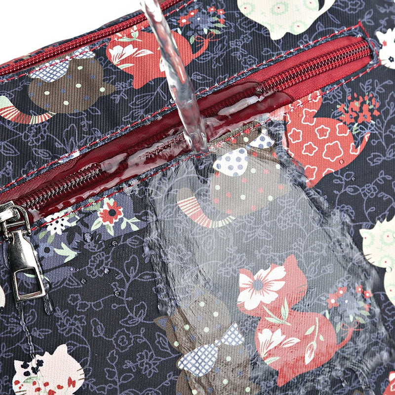 Casual Waterproof Nylon Shoulder Bag for Women