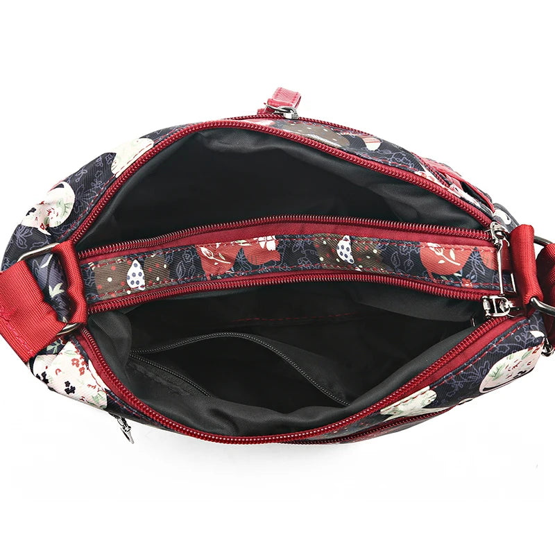 Casual Waterproof Nylon Shoulder Bag for Women