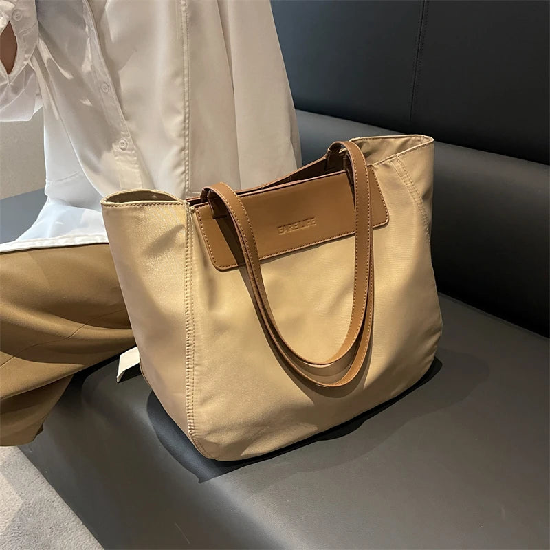 Casual Big Tote Bag Canvas Women's Handbag Female High-capacity Shoulder Side Ba