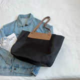 Casual Big Tote Bag Canvas Women's Handbag Female High-capacity Shoulder Side Ba