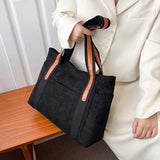 Casual Canvas Tote Bag Large Shoulder Satchel for Women