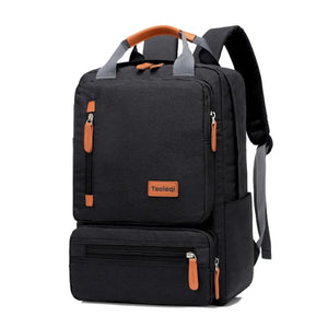 Casual Business Men Laptop Backpack Waterproof Gray