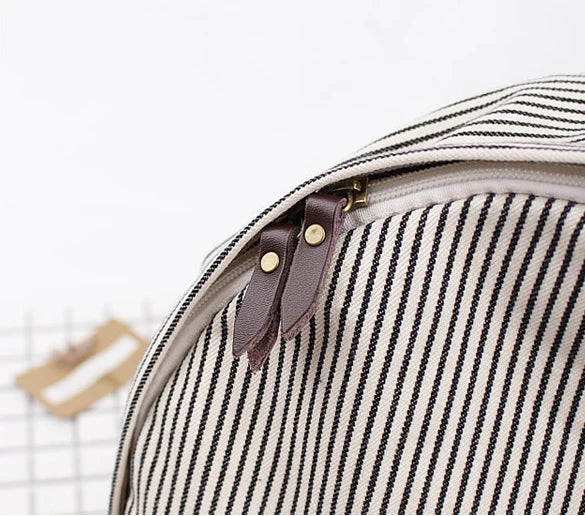 Casual Canvas Backpack for Teenager School Bookbag