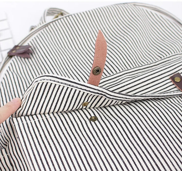 Casual Canvas Backpack for Teenager School Bookbag