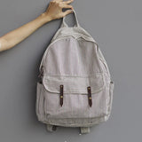 Casual Canvas Backpack for Teenager School Bookbag