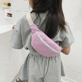 Casual Canvas Chest Bags Waist Solid Messenger Packs Daily Girl Fanny Bum Purse