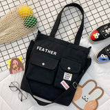 Casual Canvas Handbag Women's Messenger Shoulder Bag Large-capacity