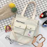 Casual Canvas Handbag Women's Messenger Shoulder Bag Large-capacity