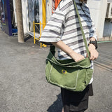Casual Canvas Ladies Shoulder Bag Solid Crossbody Bag