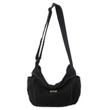 Casual Canvas Ladies Shoulder Bag Solid Crossbody Bag