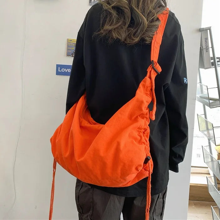 Casual Canvas Women Shoulder Bags Large Capacity Handbags