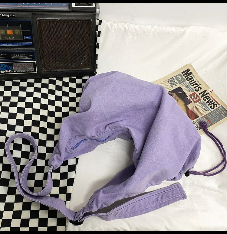 Casual Canvas Women Shoulder Bags Large Capacity Handbags