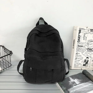 Casual Canvas Backpack Travel Bag Schoolbag