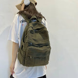 Casual Canvas Backpack Travel Bag Schoolbag
