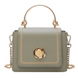 Casual Chain Crossbody Bag for Women Soft Leather Shoulder Bag