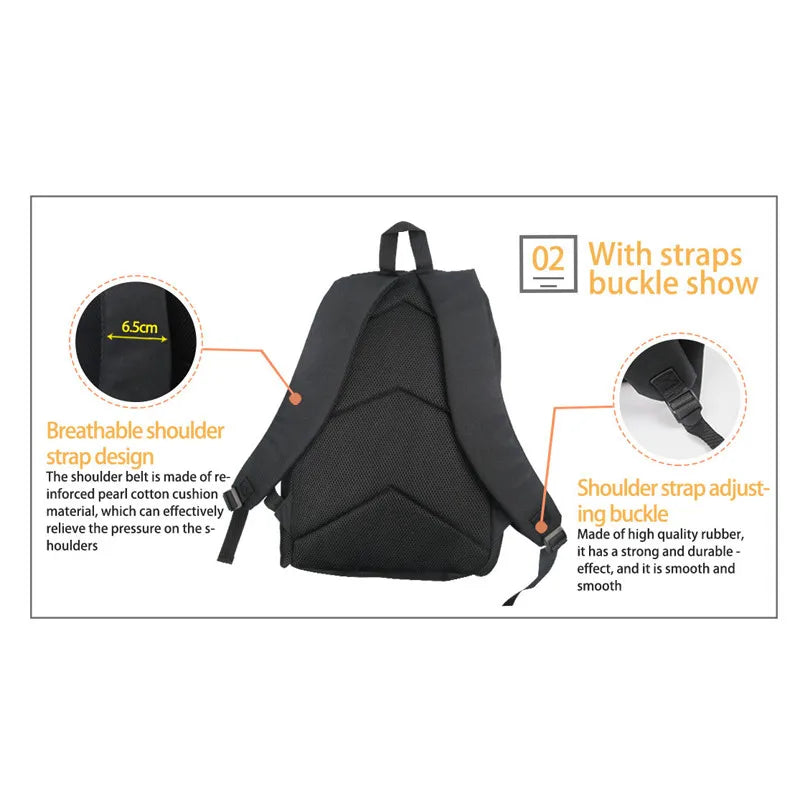 Cartoon Planet Children Backpacks Large Capacity Bags