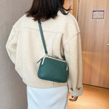 Casual Clip Bag PU Leather Lady Shoulder Crossbody Bag