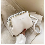 Casual Clip Bag PU Leather Lady Shoulder Crossbody Bag